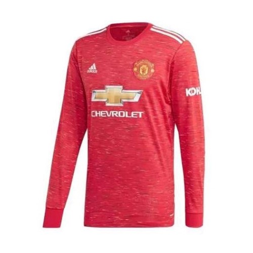 Tailandia Camiseta Manchester United Primera equipo 2020-21 Ml